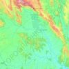 Livramento de Nossa Senhora topographic map, elevation, terrain
