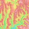 Oberzent topographic map, elevation, terrain