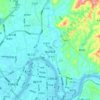 Jinshan Subdistrict topographic map, elevation, terrain