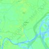 Goshairhat topographic map, elevation, terrain