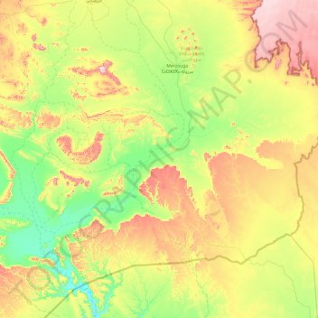 Et-taous ⵟⴰⵡⵙ الطاوس topographic map, elevation, terrain