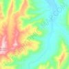 Mount Sylvia topographic map, elevation, terrain