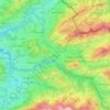 Hittisau topographic map, elevation, terrain