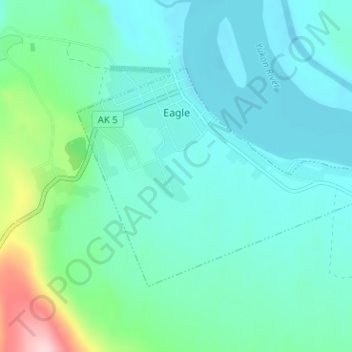 Eagle topographic map, elevation, terrain