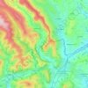 Crucorney topographic map, elevation, terrain