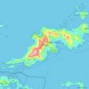 Tortola topographic map, elevation, terrain