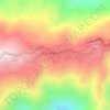 El Junquito topographic map, elevation, terrain