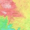 Bangangté topographic map, elevation, terrain