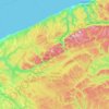 Rivière-Bonjour topographic map, elevation, terrain