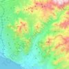 Pachacámac topographic map, elevation, terrain