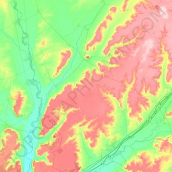 Castrojeriz topographic map, elevation, terrain