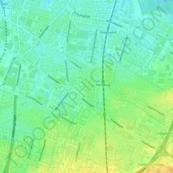 Augustenborg topographic map, elevation, terrain
