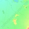 Oaklands topographic map, elevation, terrain