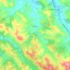 Ozenx-Montestrucq topographic map, elevation, terrain