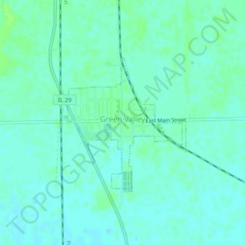 Green Valley topographic map, elevation, terrain