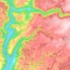 Larodde topographic map, elevation, terrain