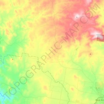 Dumaresq topographic map, elevation, terrain