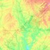 Tombigbee River topographic map, elevation, terrain