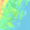 Glynn County topographic map, elevation, terrain