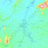 Pau dos Ferros topographic map, elevation, terrain