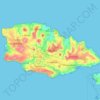 Gozo topographic map, elevation, terrain