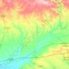 Niebla topographic map, elevation, terrain