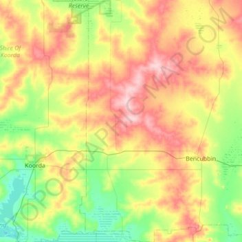 Gabbin topographic map, elevation, terrain