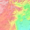 Former Federally Administered Tribal Areas (FATA) topographic map, elevation, terrain
