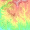 Dereel topographic map, elevation, terrain
