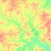 Young County topographic map, elevation, terrain