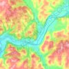 Town of Nichols topographic map, elevation, terrain