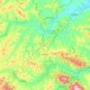 Urbino topographic map, elevation, terrain