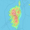 Corsica topographic map, elevation, terrain