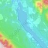 Windermere Lake topographic map, elevation, terrain