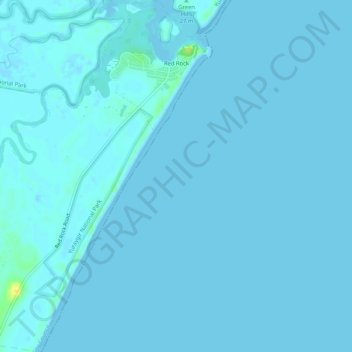Red Rock topographic map, elevation, terrain