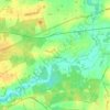 Bridgham topographic map, elevation, terrain