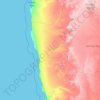 Namib topographic map, elevation, terrain