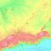 Chakwal District topographic map, elevation, terrain