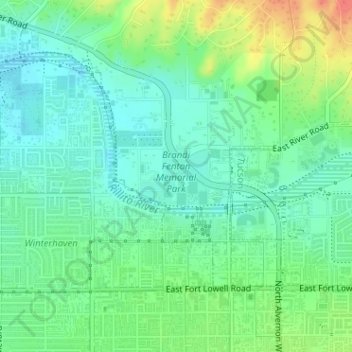 Brandi Fenton Memorial Park topographic map, elevation, terrain