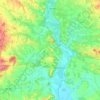 Larraga topographic map, elevation, terrain