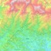 कास्की topographic map, elevation, terrain