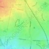 Delahey topographic map, elevation, terrain