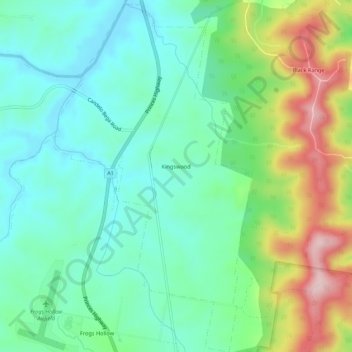Kingswood topographic map, elevation, terrain