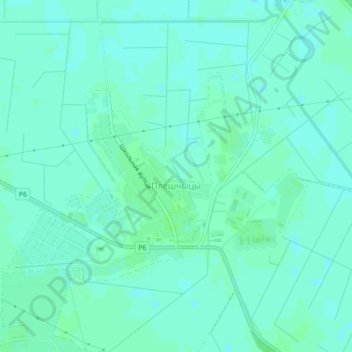 Плещицы topographic map, elevation, terrain