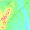 Curvelândia topographic map, elevation, terrain