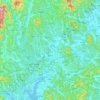 Jinju topographic map, elevation, terrain