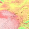 Gansu topographic map, elevation, terrain