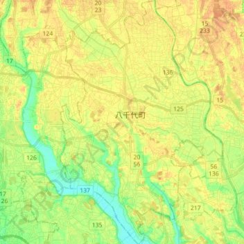 Yuki County topographic map, elevation, terrain