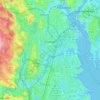 Cranston topographic map, elevation, terrain