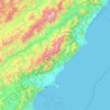 Kaikoura topographic map, elevation, terrain
